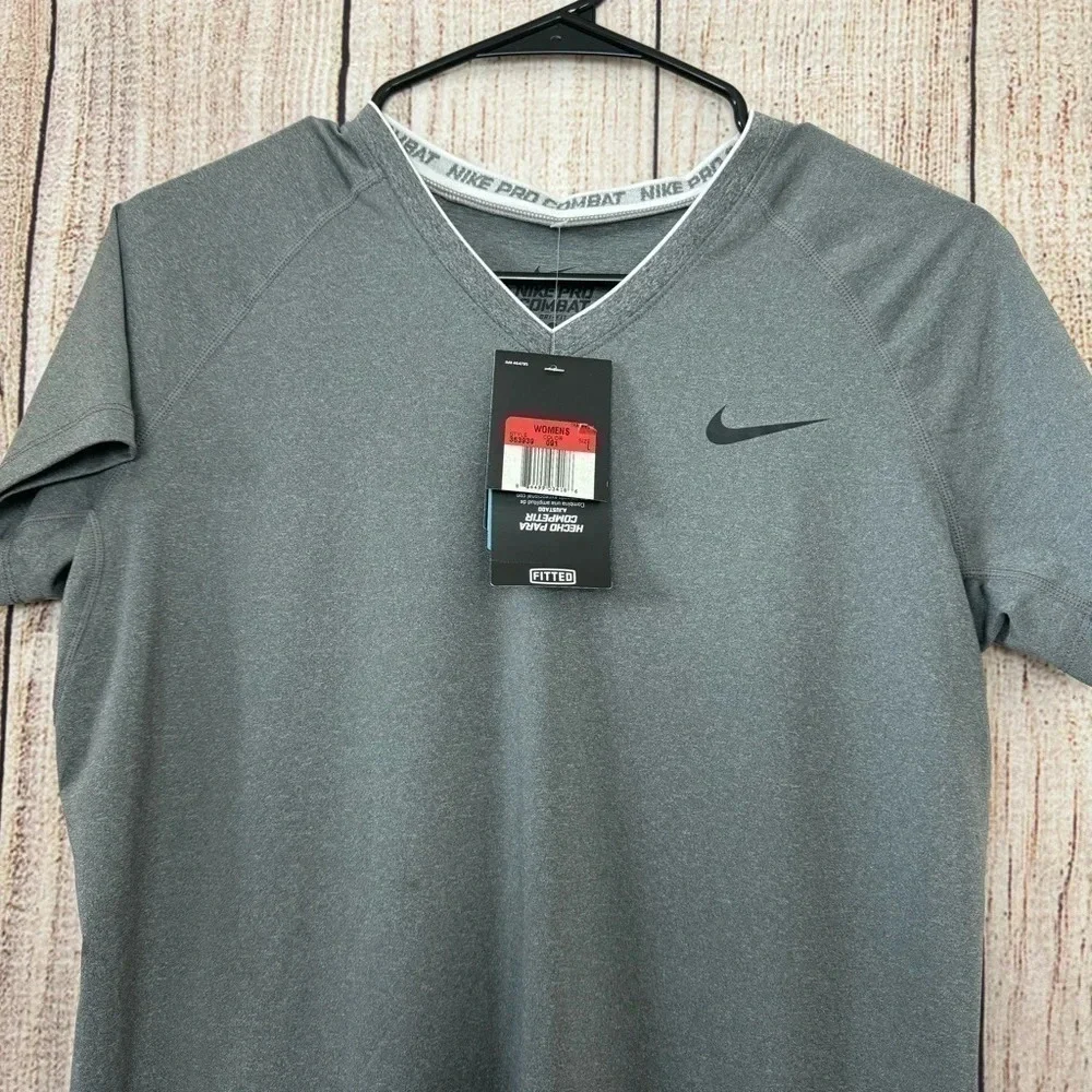Nike Pro Womens athletic Shirt size Large - Picture 2 of 10